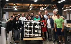 Cushing Team with Kittle Display