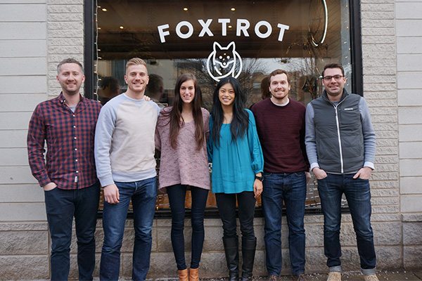 Foxtrot Team in front of Window Graphics