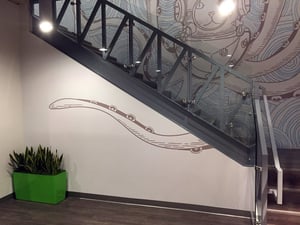 Groupon Elevator Wall Graphic
