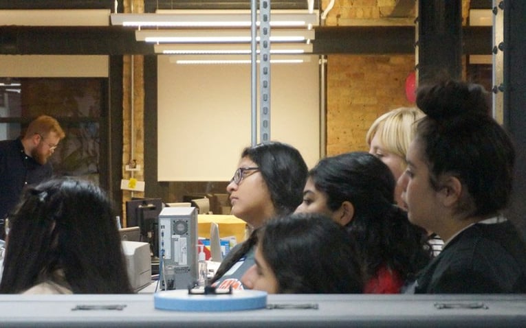 A Memorable Visit With Marwen 10 Students Listen to Erik and Julia