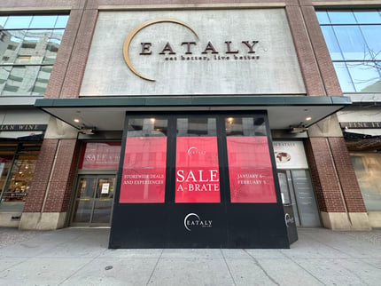 Eataly Sale Window Graphics