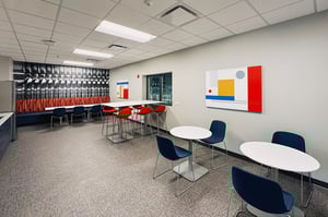 Zekelmans break room environmentally branded