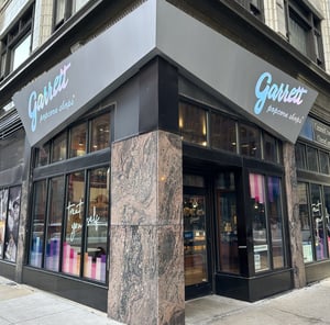 Garretts Holiday Window Graphics Storefront