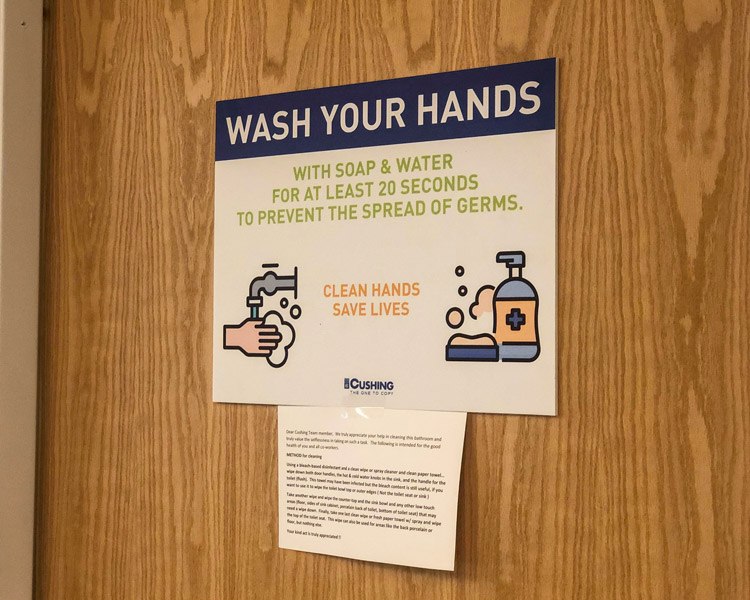 Hand wash Signage