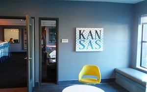 COLORFUL CANVAS PRINT INSTALLED IN HERE APARTMENTS