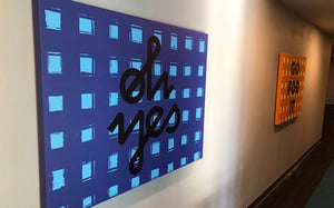CANVAS PRINT INSTALLED IN APARTMENT BUILDING