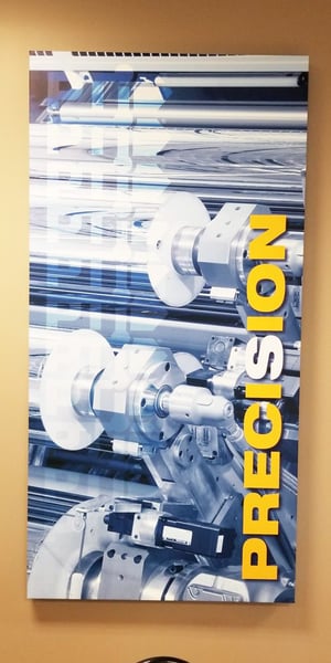 BRANDED CANVAS PRINTS IN BREAK ROOM