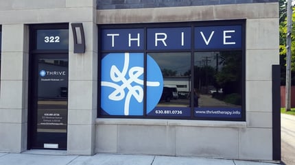 Thrive Therapy Retail Window Graphics