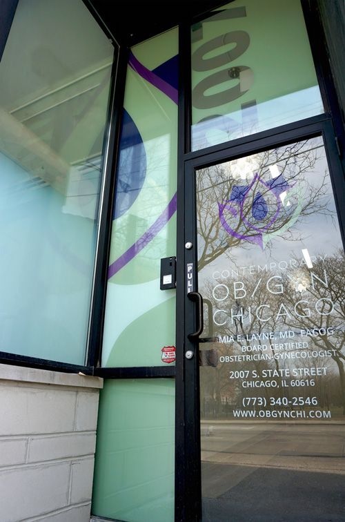 Contemporary OBGYN Chicago Entrance Decals