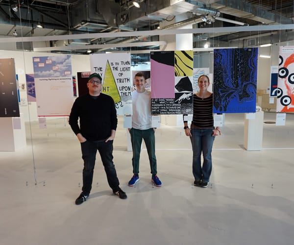 Design Museum Team With Posters Block One