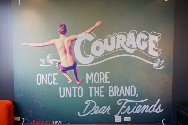 Discovery USA Courage Wall Graphic Conference Room