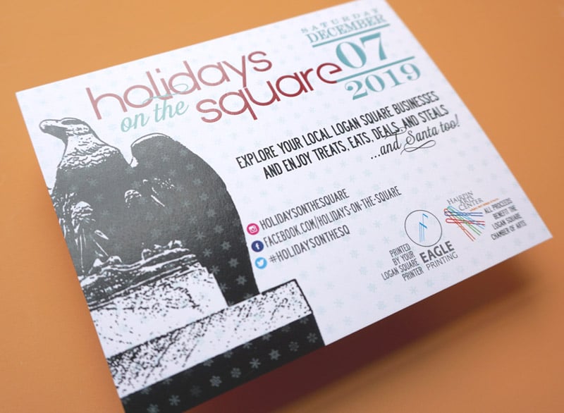 Postcard Design for Holidays on the Square