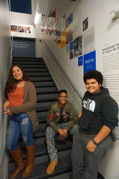 YOU Students Posing in Stairwell